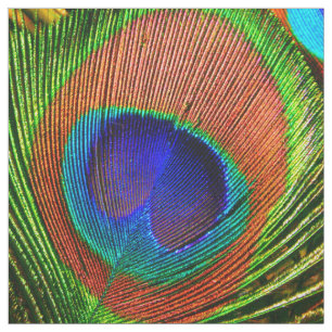 Tela El pavo real empluma el personalizado 6B