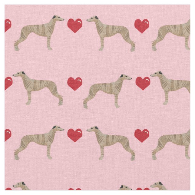 Tela el perro blanco romano ama rosa y rojo (De cerca)