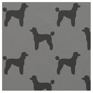 Tela El perro de caniche estándar siluetea el modelo