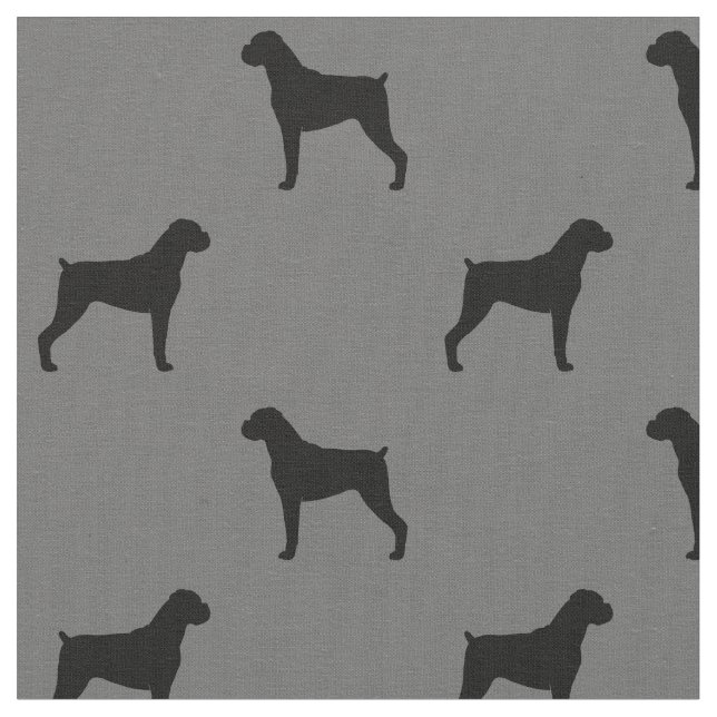 Tela El perro del boxeador siluetea el modelo - oídos (De cerca)