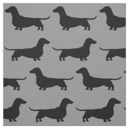 Tela El perro del Dachshund siluetea el modelo gris y