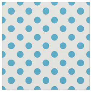 Tela El Polka azul de pavo real (Peacock Blue Polka Dot