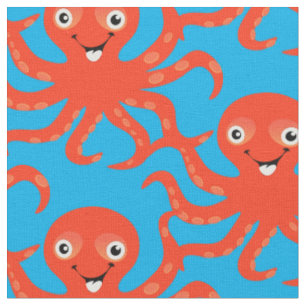 Tela El pulpo sonriente rojo agudo Thunder_Cove