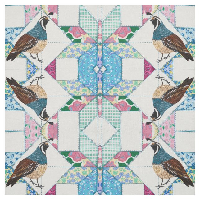 Tela El rey de la codorniz llega para el té (Retal)