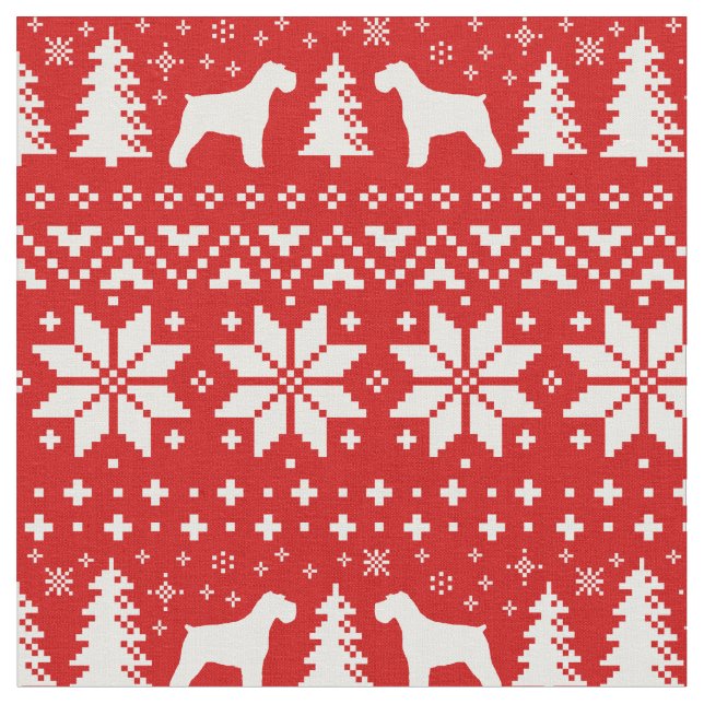 Tela El Schnauzer siluetea el modelo del navidad (De cerca)