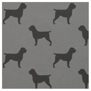 Tela El señalar Griffon Wirehaired siluetea el modelo