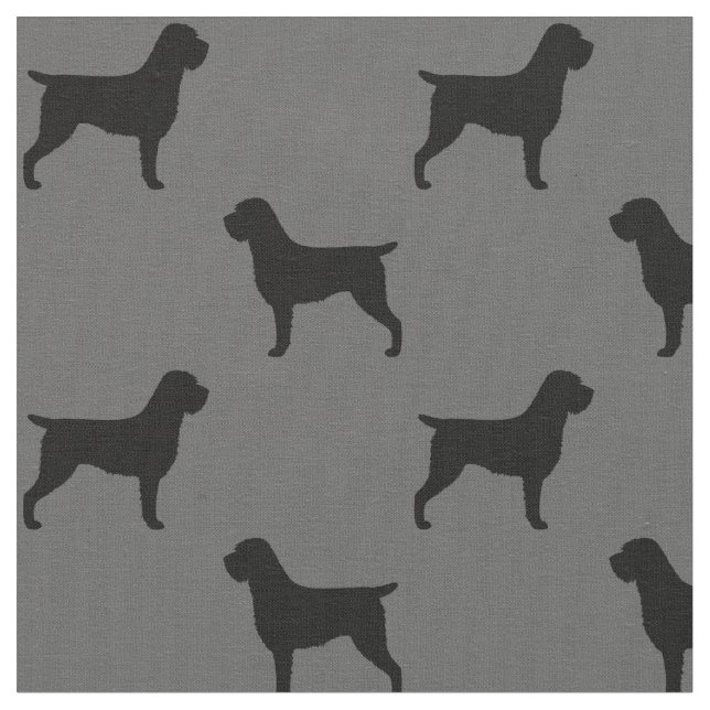 Tela El señalar Griffon Wirehaired siluetea el modelo (De cerca)