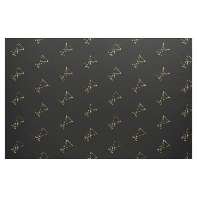 Tela El sigil de oro de Lucifer ("Cuarto gordo" (fat quarter))