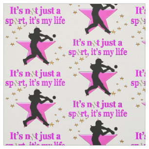 TELA EL SOFTBALL PINK SUPER STAR ES MI DISEÑO DE VIDA
