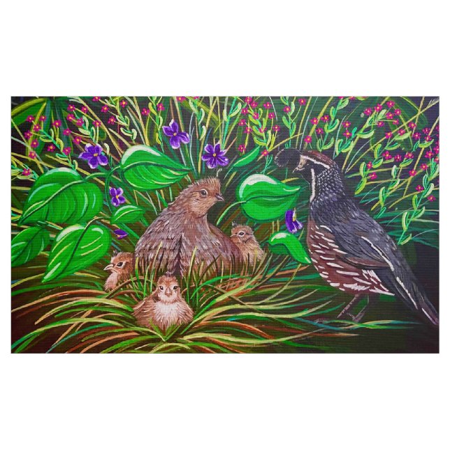 Tela El tejido de codorniz para bebés ("Cuarto gordo" (fat quarter))