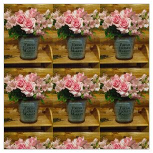 Tela El tejido del mercado de las flores