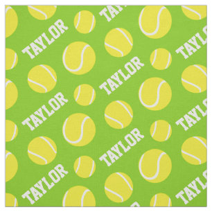 Tela El verde de las pelotas de tenis personalizado se
