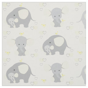 Tela Elefante Amarillo Safari Animal Nursery Neutral