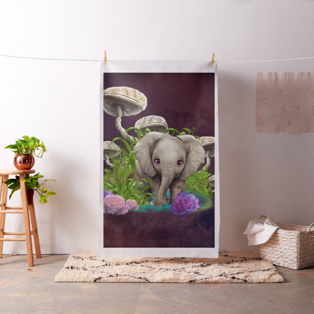 Tela Elefante bebé más bonito (In Situ)