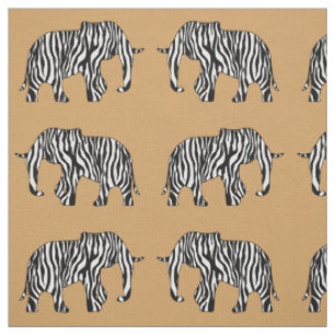 Tela Elefante con franjas cebra + tus ideas