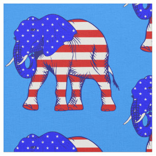 Tela elefante republicano bandera estadounidense patrió