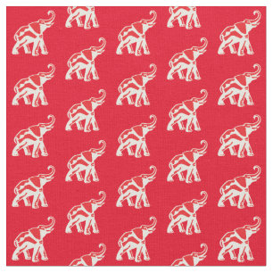 Tela Elefante Rojo Afortunado