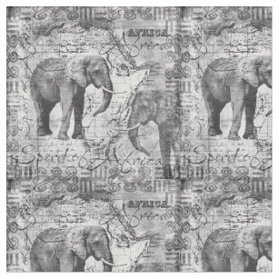 Tela Elefantes africanos