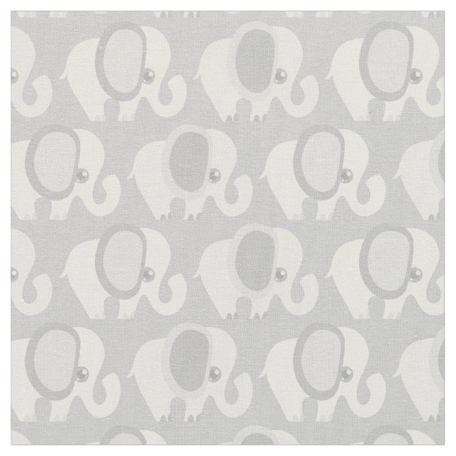 Tela Elefantes hermosos del gris del bebé (De cerca)
