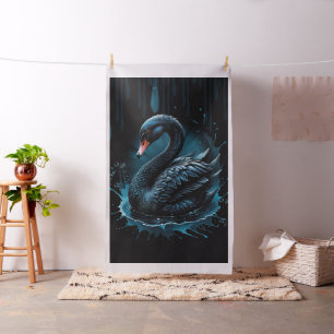 Tela Elegancia en movimiento, el cisne negro,