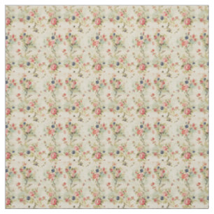 Tela Elegancia Rosa vintage con acentos azules de la ma