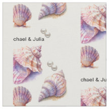 Elegante Beach Wedding Seashells Perlas Náuticas