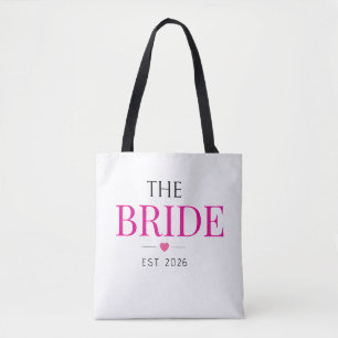 Tela Elegante Bolso de Fecha Personalizada para Novia