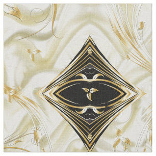 Tela Elegante Champano Silk & Gold Fabr abstracto
