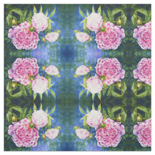 Tela Elegante color de agua clásico blanco rosa floral