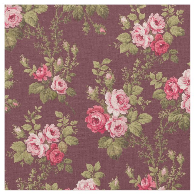 Tela Elegante color rosa rosa vintage-fondo marrón (De cerca)