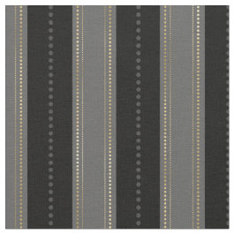 Tela Elegante Dorado Negro Gris Rayas Puntos Art Deco
