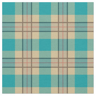 Tela Elegante estampado de tartán de chapa azul retro r