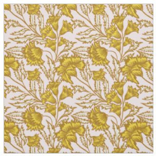 Tela Elegante floral botánico boho rosa amarillo