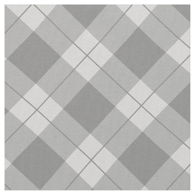 Tela Elegante Gris Plaid | (De cerca)