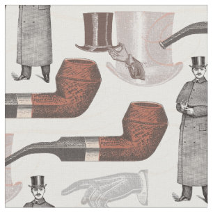 Tela Elegante hombre de cosecha en retro de sombrero su