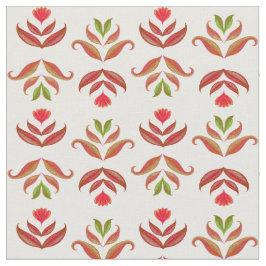 Tela Elegante Impresión floral de arte folclórico Acoge