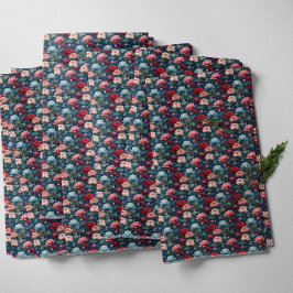 Tela Elegante Moody Modern Lotus Flower Pattern