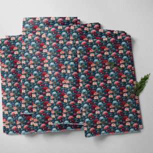 Tela Elegante Moody Modern Lotus Flower Pattern