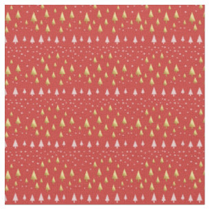 Tela Elegante paisaje dorado y rojo