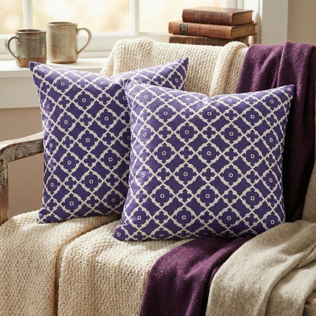 Tela Elegante patrón clásico de la marina azul y mosaic (Subido por el creador)