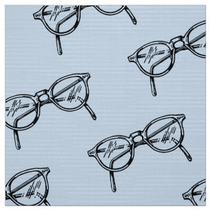 TELA ELEGANTE PATRÓN DE GAFAS REDONDAS DE MODA GEEK