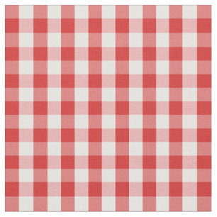 Tela Elegante patrón rojo de Gingham