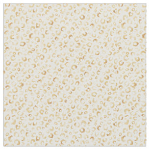 Tela Elegante Purpurina de oro blanco Leopardo impresi