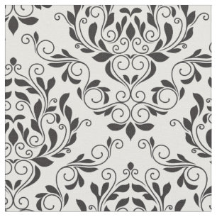Tela Elegante Tejido de Damasco Floral