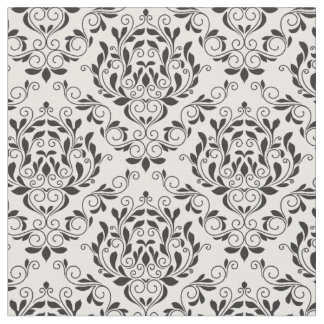 Tela Elegante Tejido de Damasco Floral