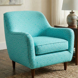 Tela Elegante Turquesa Mosaico Marroquí Geométrico