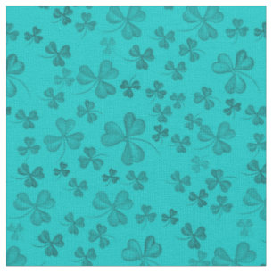 Tela Elegante Verde azulado Patrón Shamrock Cute & Boni