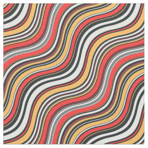 Tela Elegante y moderno patrón de mármol en rojo y amar