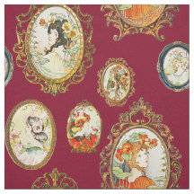 Elegantes Chicas de Art Nouveau vintage flamean ma
