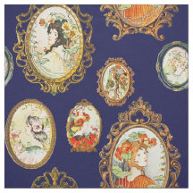 Elegantes Chicas de Art Nouveau vintage flamean ma
